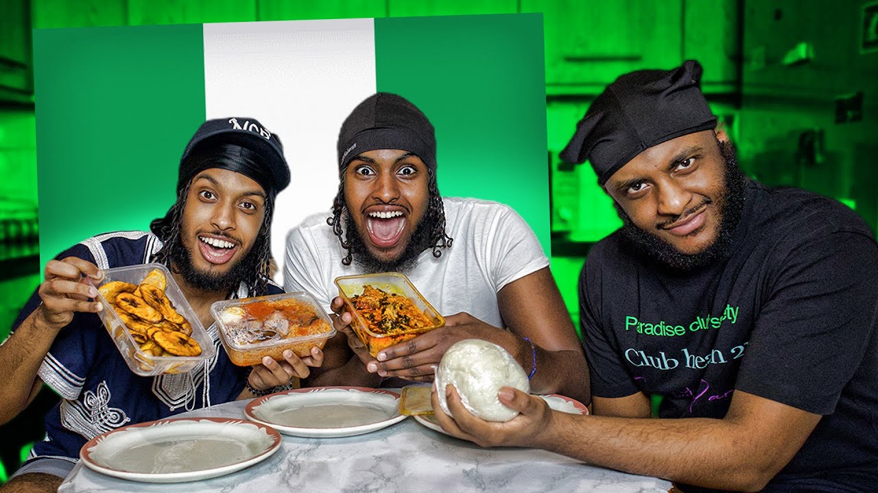 WE TRIED NIGERIAN FOOD FOR THE FIRST TIME!! EGUSI & JOLLOF