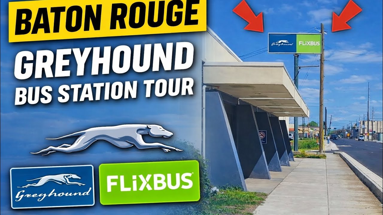 Tour of Greyhound/Flixbus Bus Station Baton Rouge