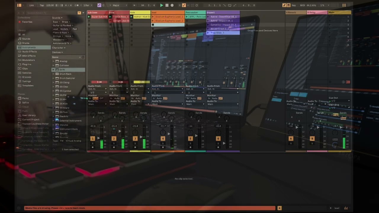 Διαδραστικό Ηχητικό Performance μέσω Ableton