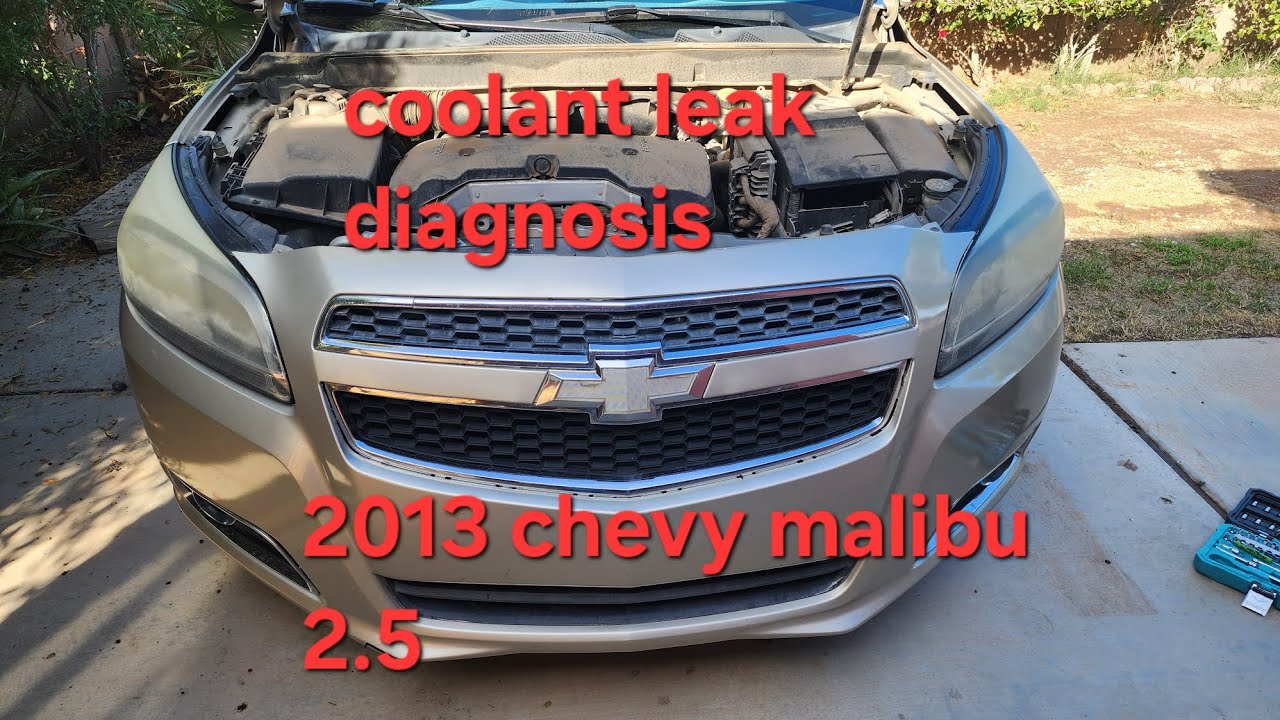 Диагностика утечки охлаждающей жидкости в Chevrolet Malibu 2013 года.