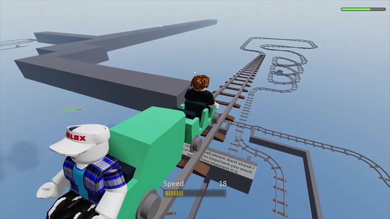 ROBLOX: cart ride around nothing (Starting At The Finish & Finishing At The Start With Mozna_Vasek!)