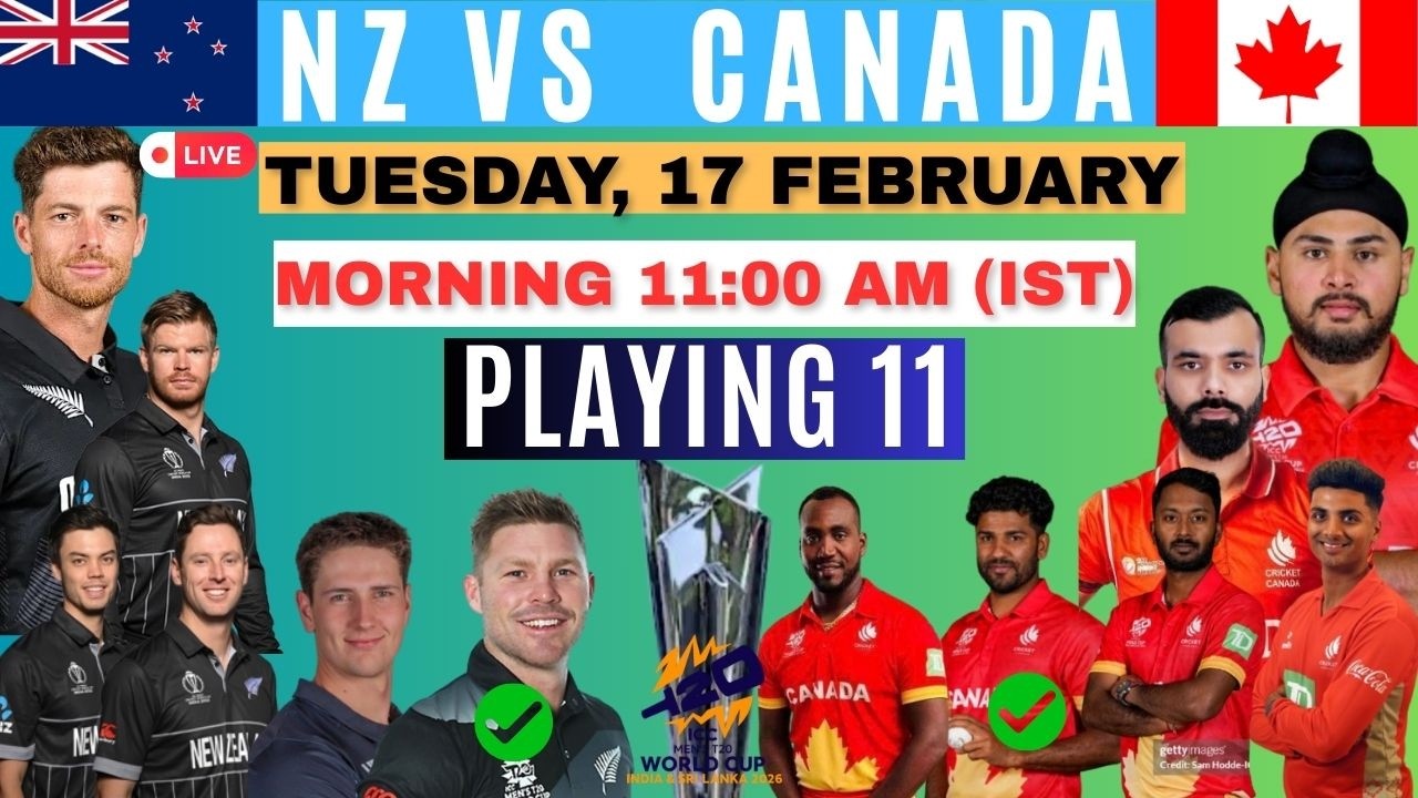 New Zealand vs Canada | Match 31 | ICC Men's T20 WC 2026 #cricket #t20wc2026 #nzvscanada #canvsnz