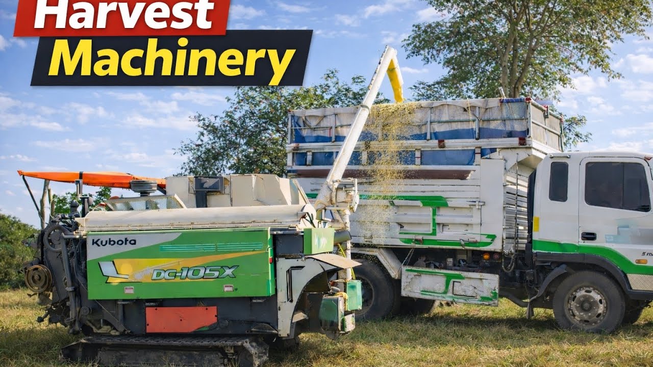 Harvest Using Modern Farm Machinery
