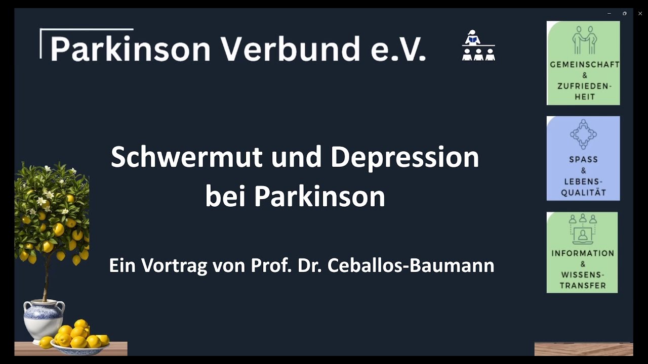 1.24 ParkinsonSchule. 235 Ausgabe der Schwabinger Parkinson Info. Thema: Schwermut und Depression