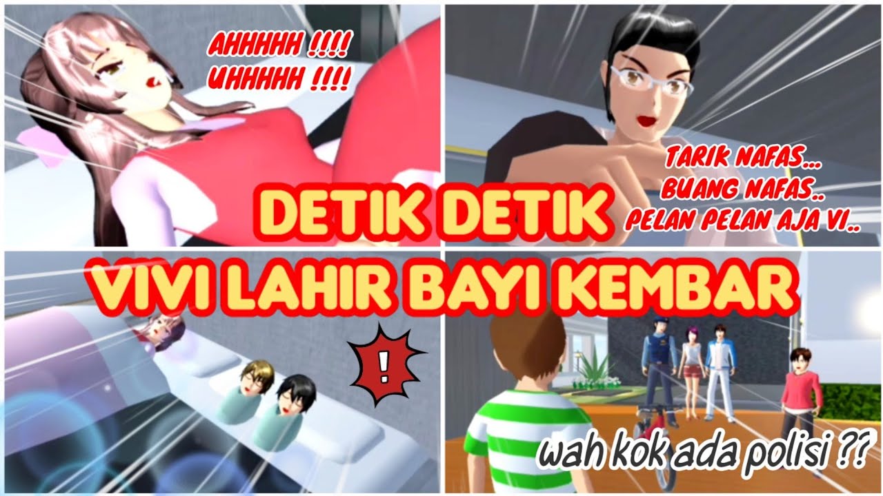 DETIK DETIK KELAHIRAN BAYI KEMBAR VIVI | VLOG KING HAPPY FAMILY PART 41 | SAKURA SCHOOL SIMULATOR