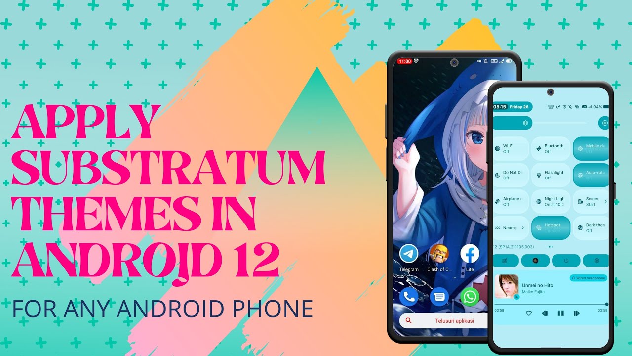 Применение тем Substratum на любом телефоне Android 12 | Тема Substratum для любого Android 12
