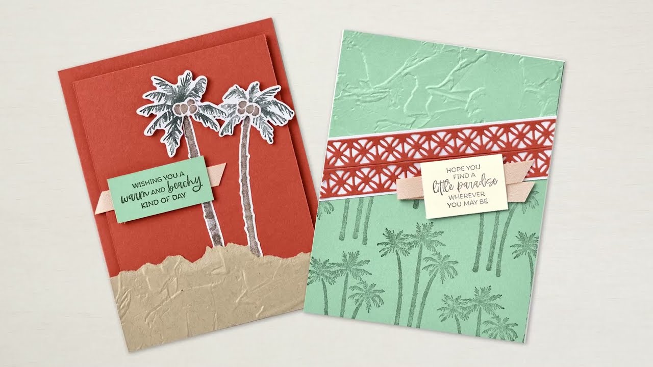 The PARADISE PALMS bundle from Stampin’ Up!.