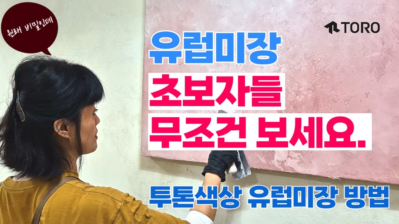 유럽미장 초보자들 무조건 보세요. ㅣ 투톤색상 유럽미장 방법 #유럽미장 #유럽미장초보자