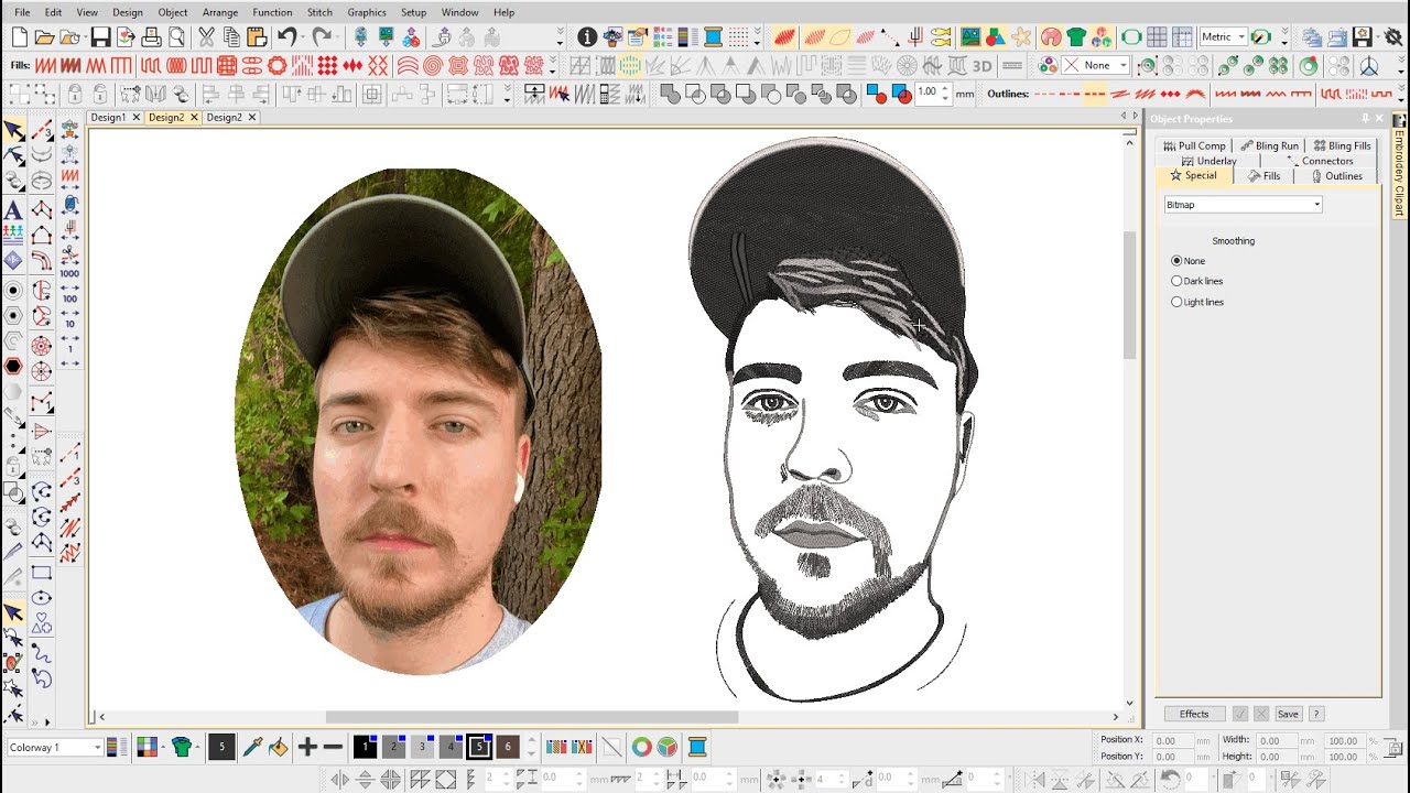 Mrbeast Face logo Digitizing @MrBeast
