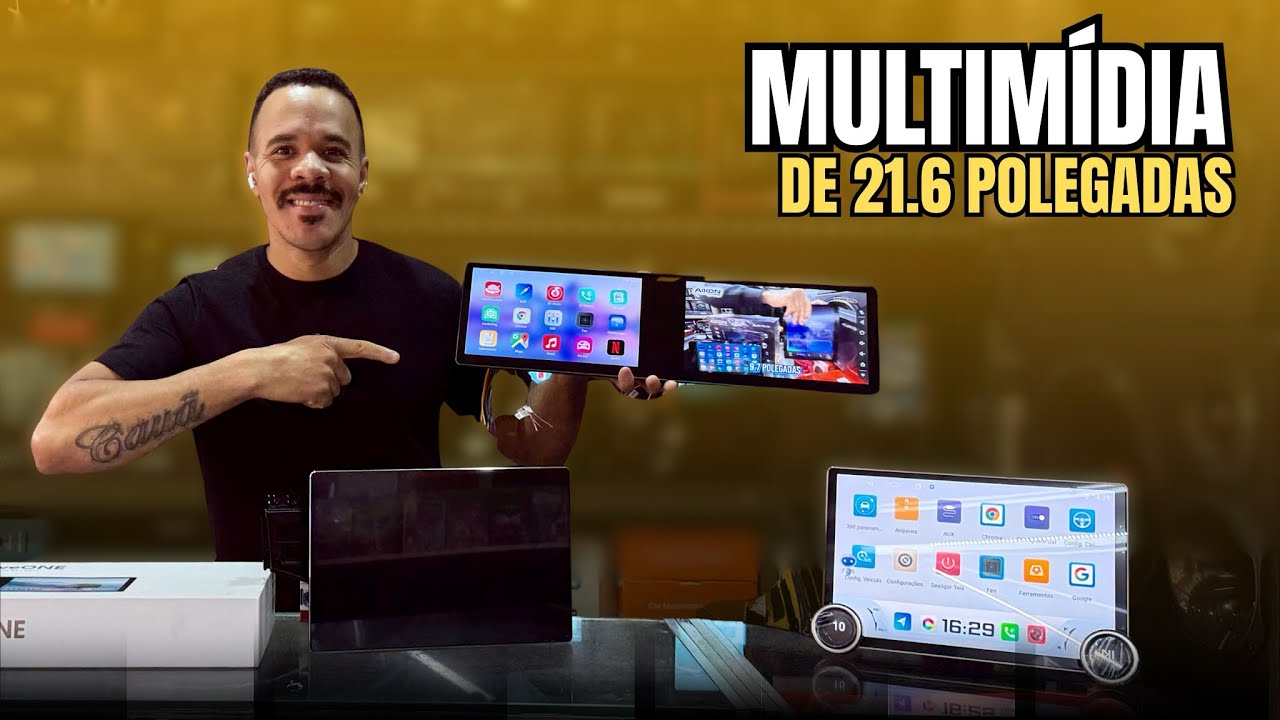 CENTRAL MULTIMÍDIA DE 21.6 POLEGADAS!