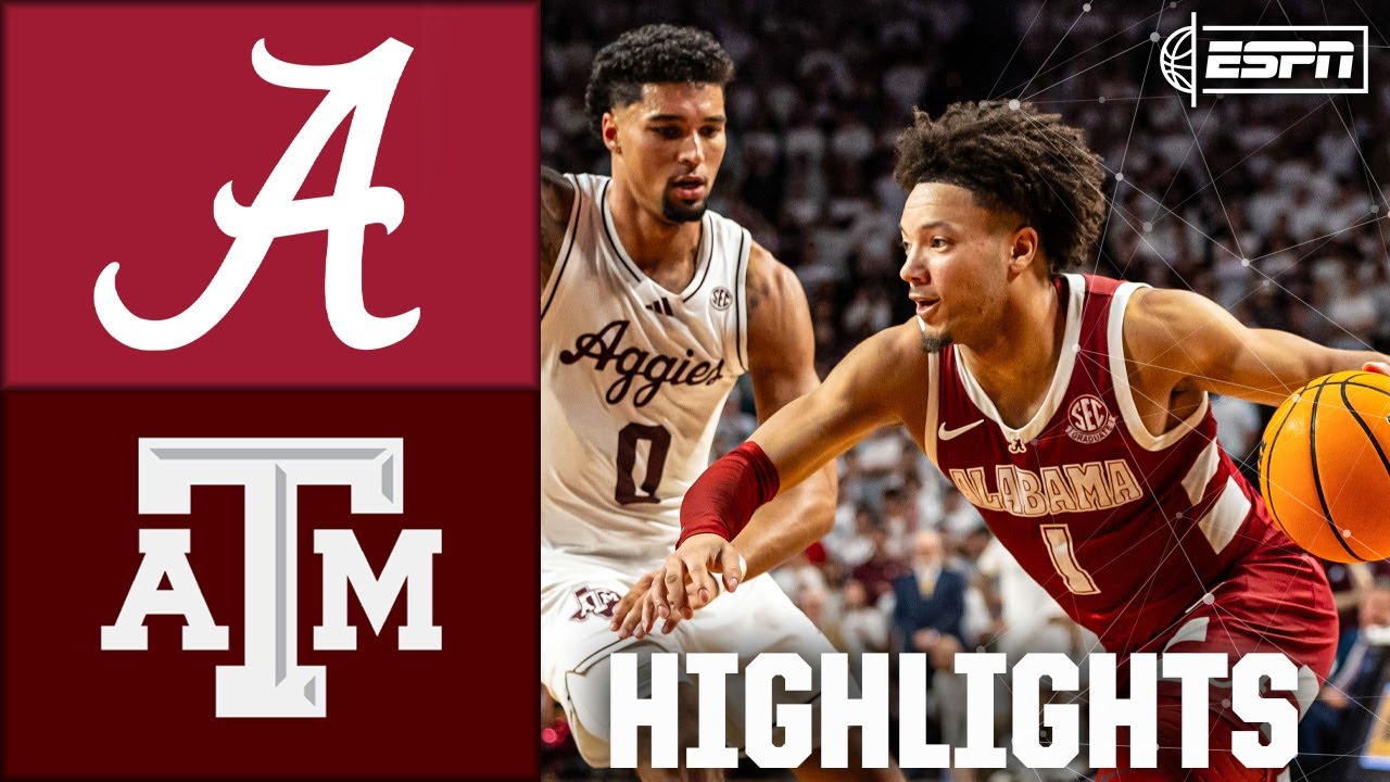 Alabama Crimson Tide vs. Texas A&M Aggies | Full Game Highlights | ESPN College Basketball