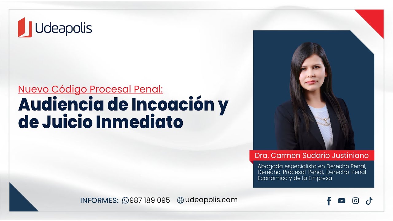 Audiencia de Incoación y de Juicio Inmediato | Carmen Rosa Sudario Justiniano