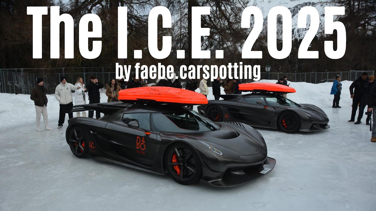 KOENIGSEGGs taking over St. Moritz! The I.C.E. 2025 | faebe.carspotting