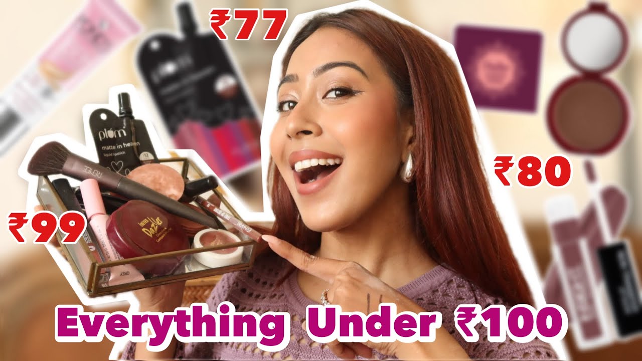 How is this makeup under ₹100 😱💘 Full Face of products wow..