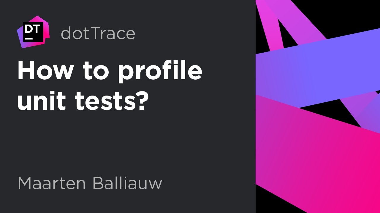 How to profile unit tests?