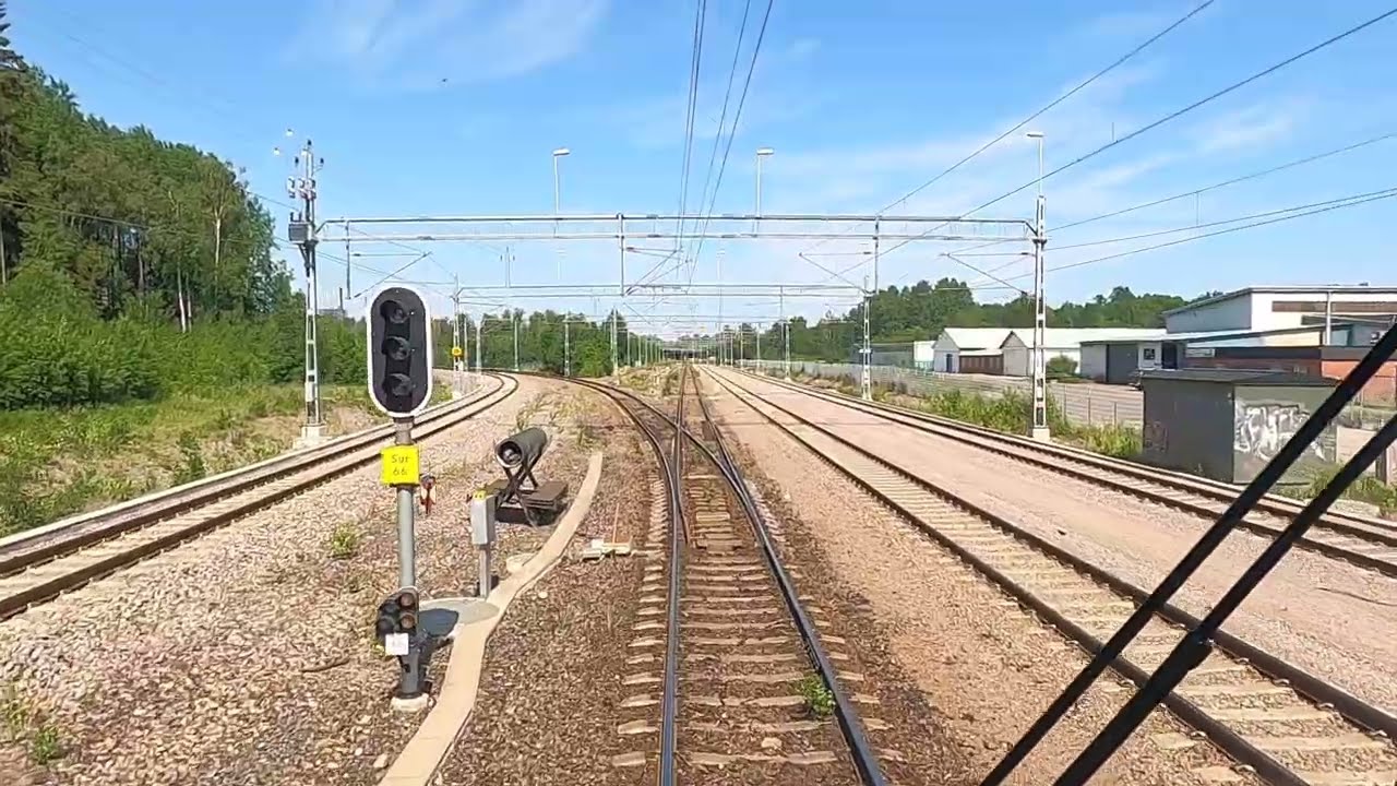 Skutskär-Borlänge från förarplats / Cabinerit / Führerstandsmitfahrt