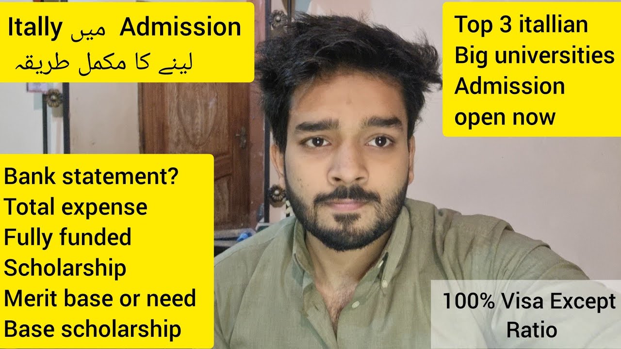 Italy First call Pre enrollment Admission open In university of Milan, Pisa & Rome, Italy Visa 2024