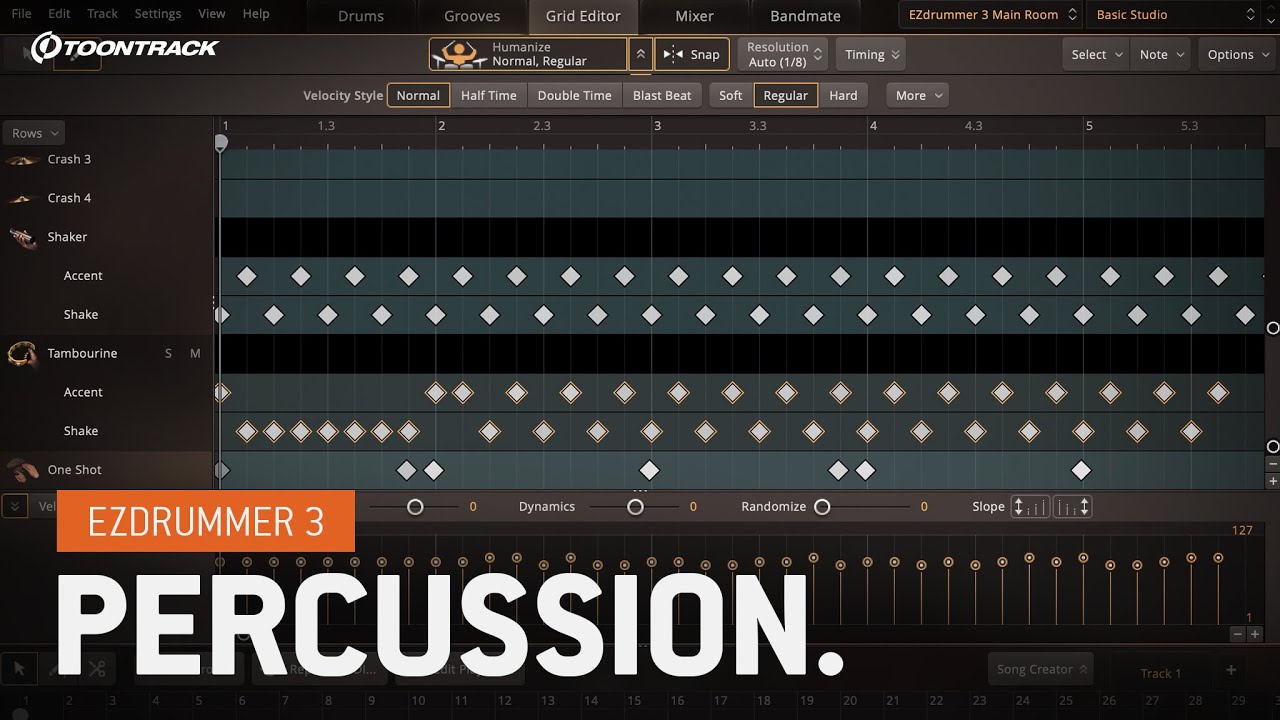 EZdrummer 3: Перкуссия