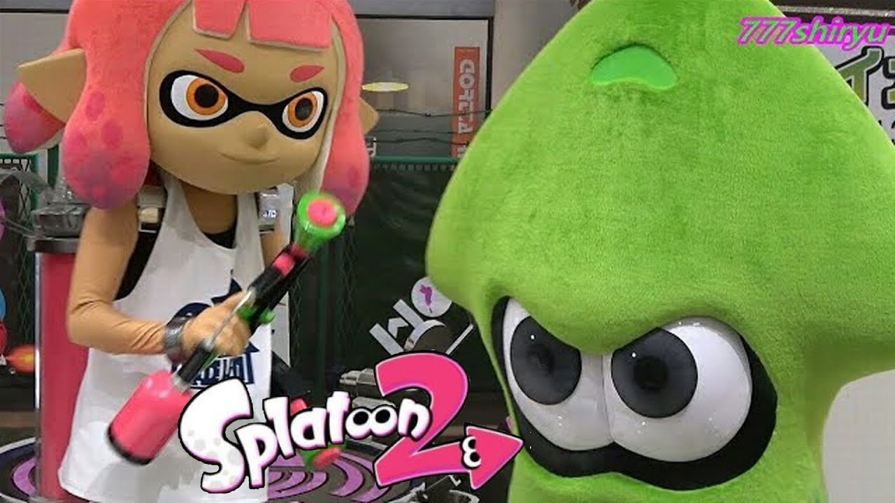 【スプラトゥーン２】ガールとイカがやってくる☆任天堂大ヒットゲームキャラクターショー★イオンモール堺鉄砲町 Splatoon 2 Nintendo Switch Game characters