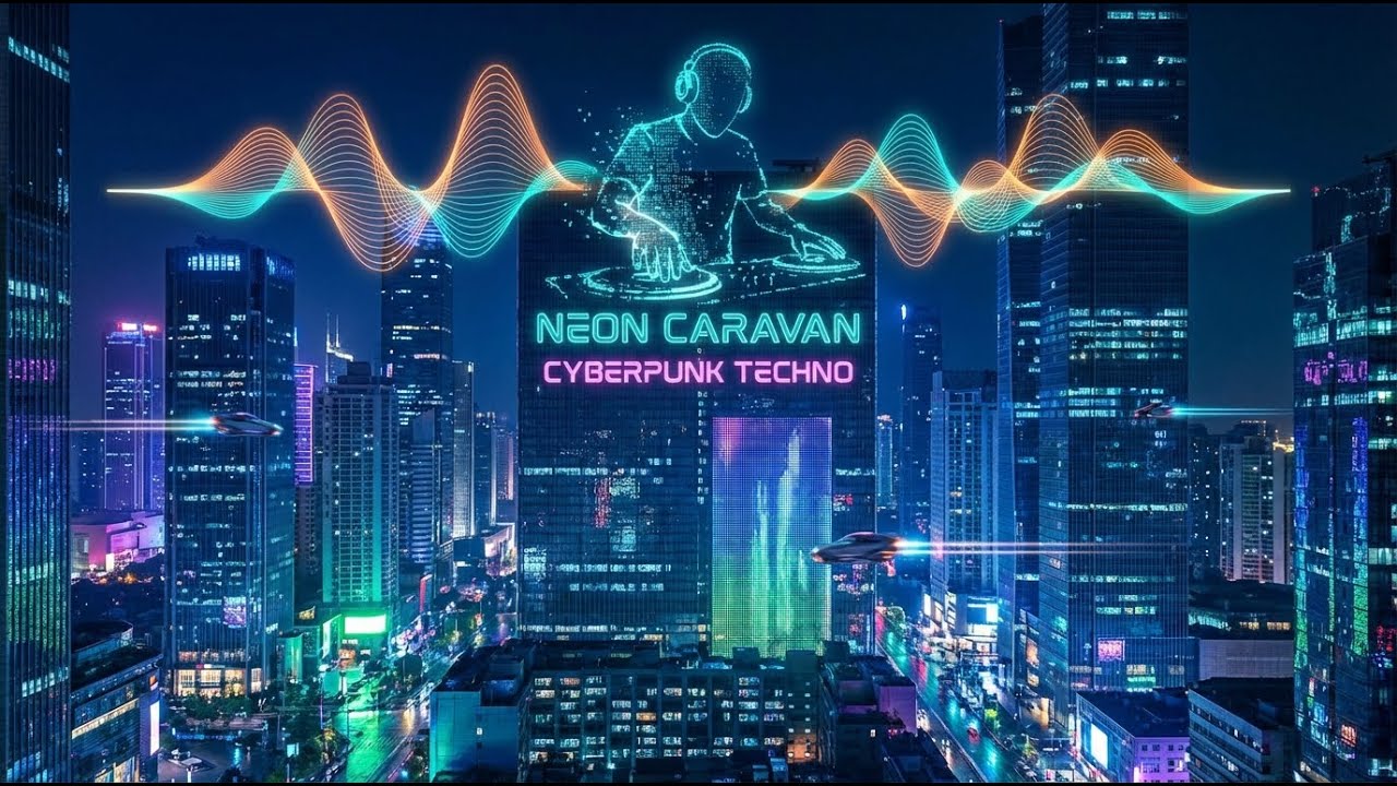 Neon Caravan: The Ultimate Cyberpunk Techno Experience!