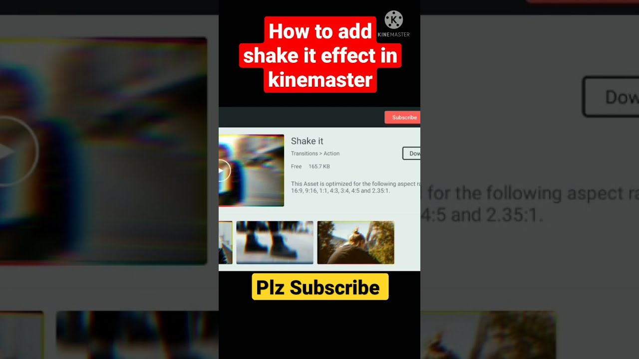 how add shake it effect in kinemaster|Bijli wala effect kaise laye| #shorts
