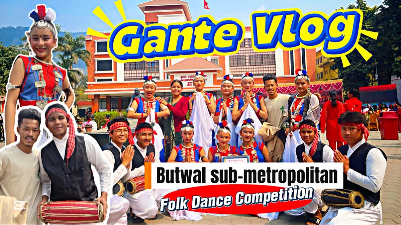 Butwal Sub-Metropolitan Folk Dance Competition-2081 Eden School #gantevlog