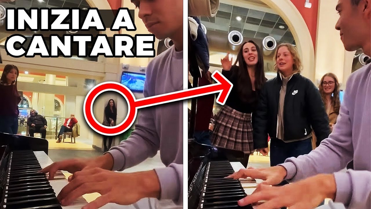 Suono il PIANOFORTE alla stazione e delle ragazze si mettono a CANTARE 😳 - Gabriele Rossi