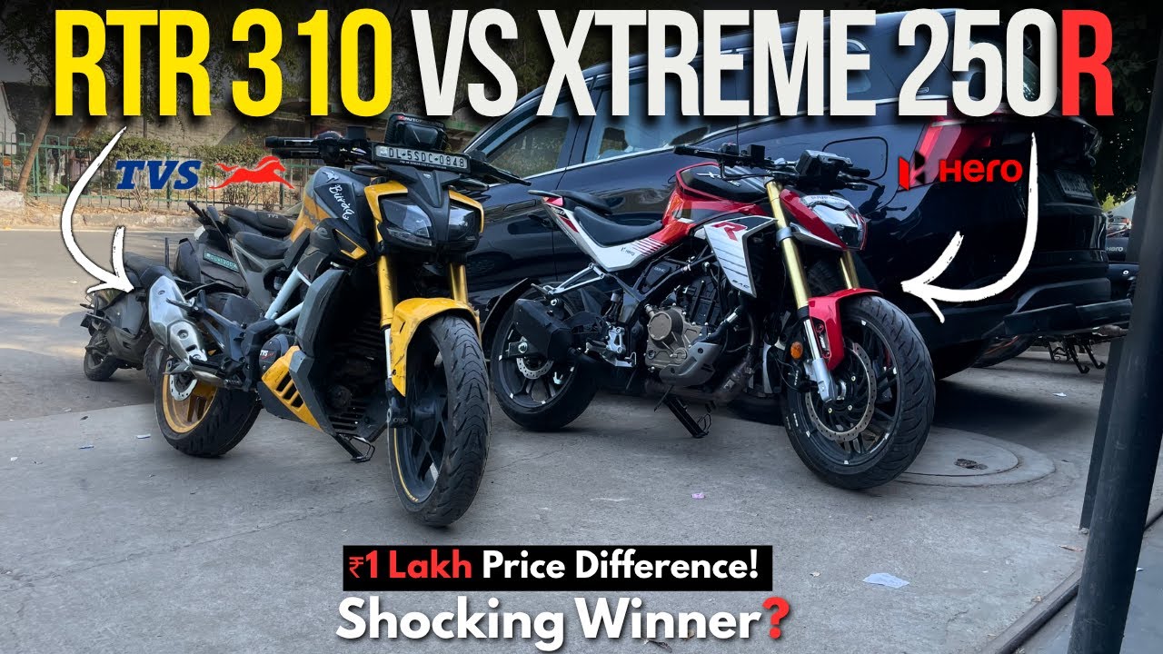 Hero Xtreme 250 R vs Apache RTR 310 – ₹1 Lakh Difference! Who’s the Real Winner?