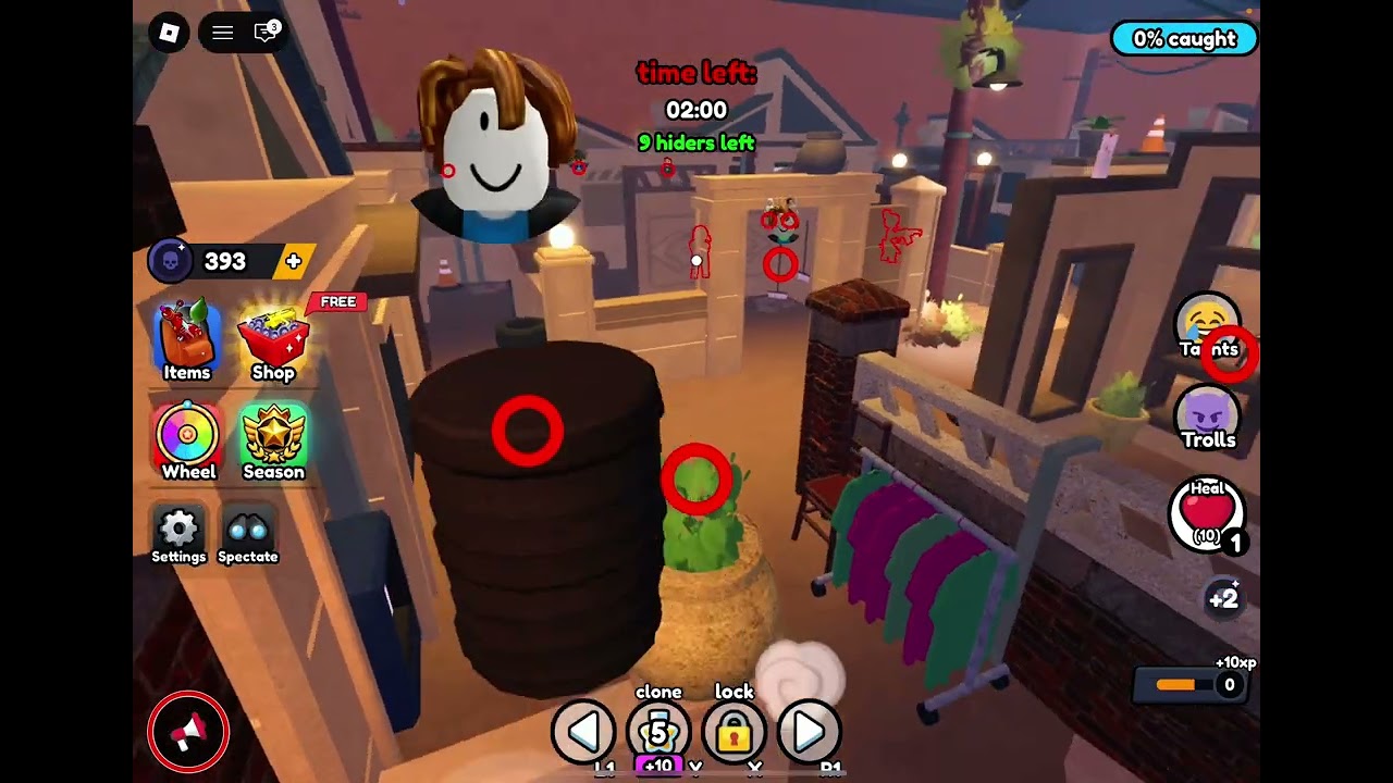 Playing hide or die