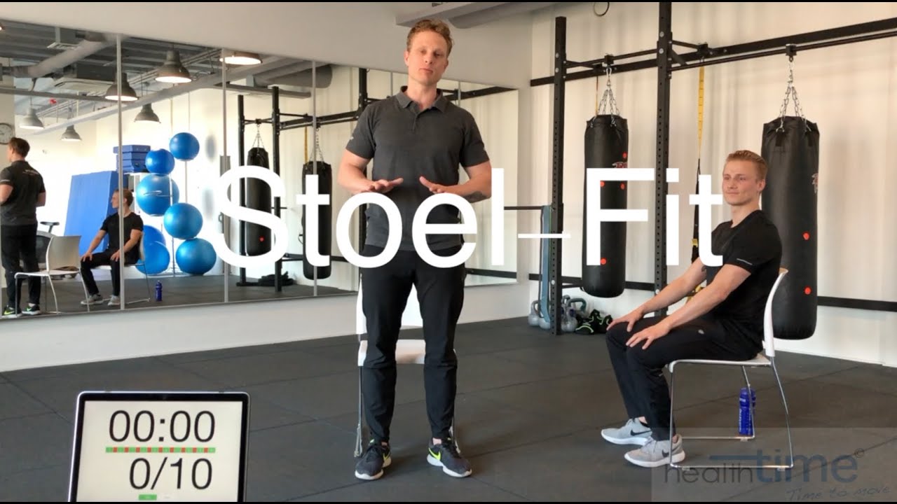 (Lvl-1) STOELFIT | benen armen en buikspieren trainen op de stoel!