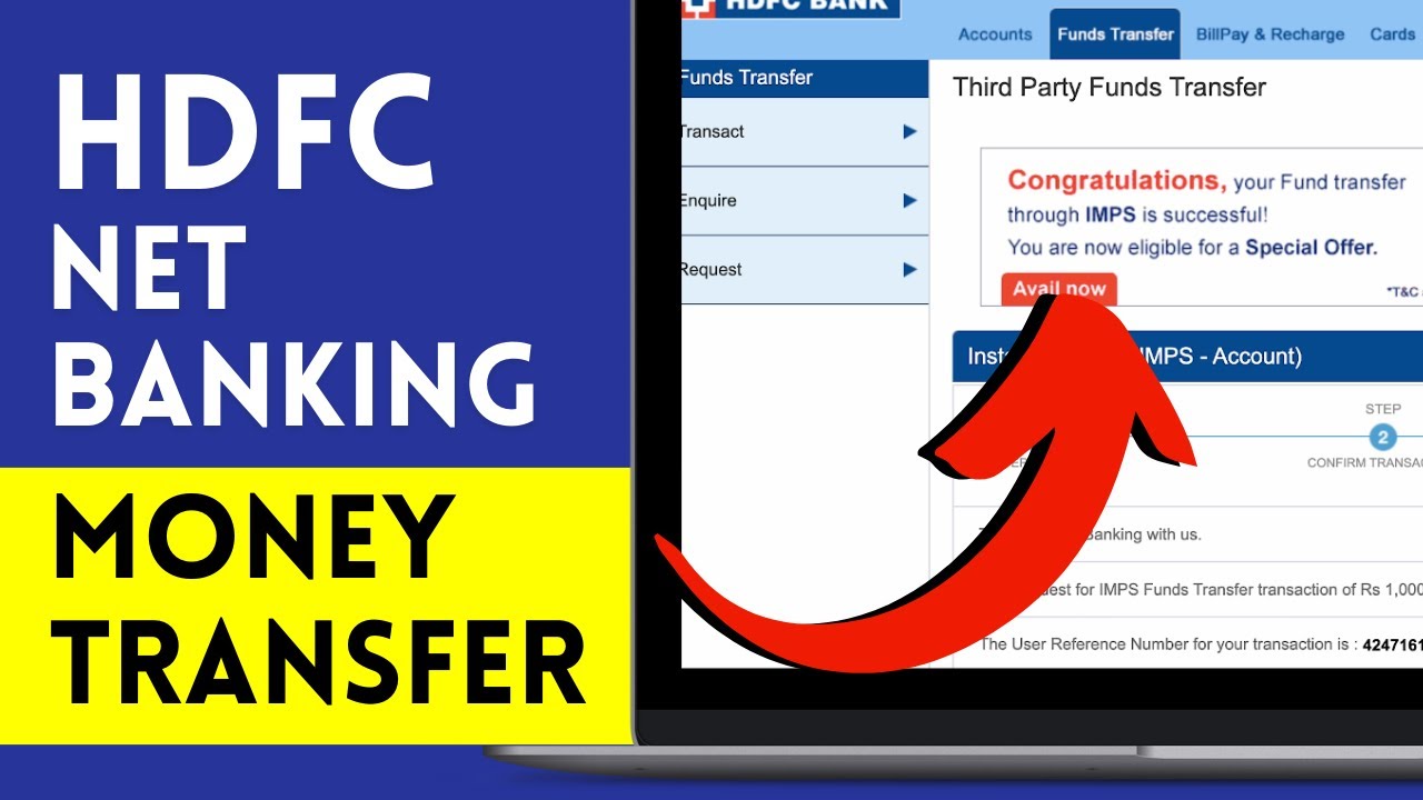HDFC Bank Net Banking Money / Fund Transfer