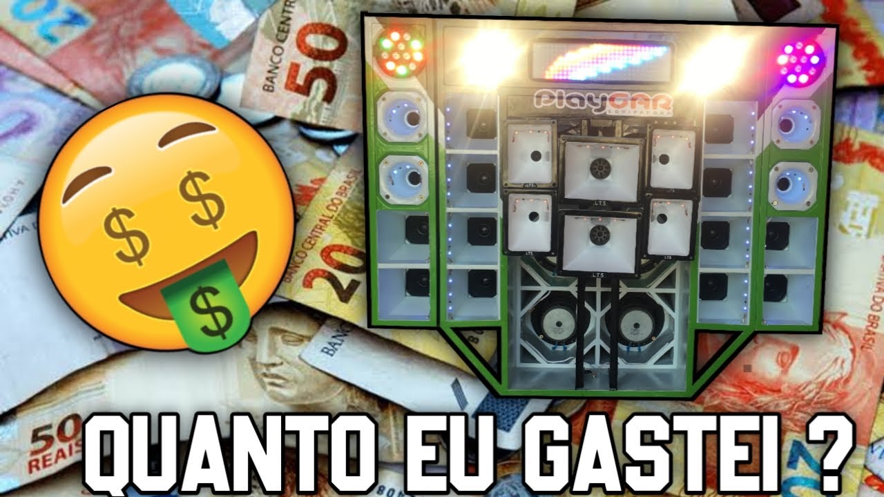 quanto eu gastei no meu MINI PAREDAO ??