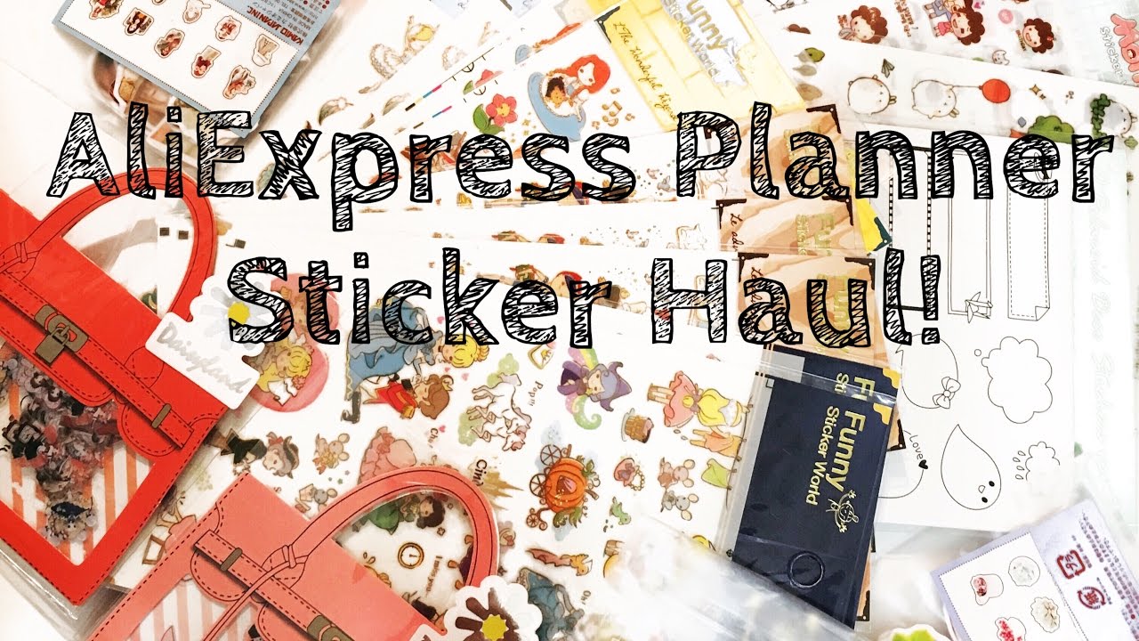 AliExpress planner sticker haul!