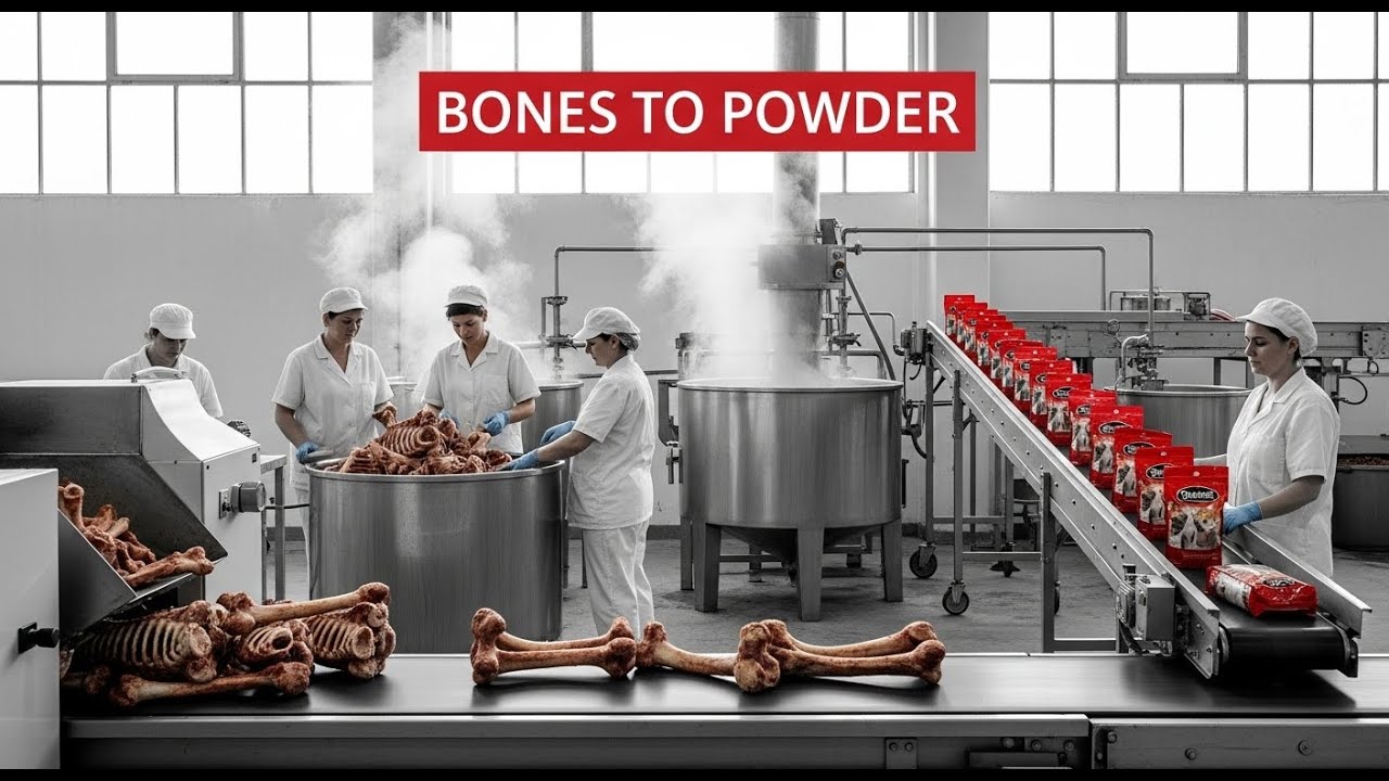 Gelatin Production Factory Process | Bones to Gelatin Powder (Full Documentary)