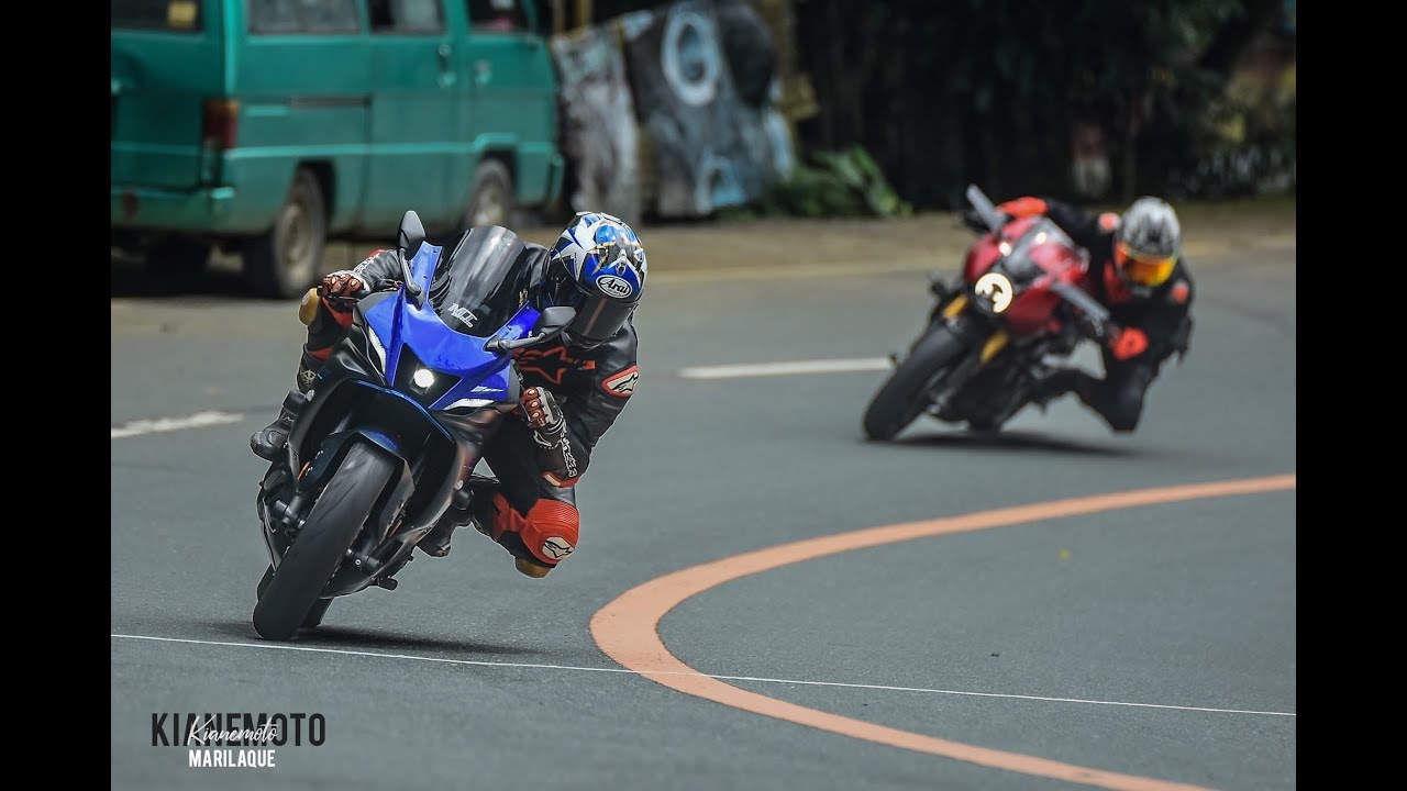 Yamaha R7 x Triumph Speed Triple 1200 RR [ALMOST CRASHED]