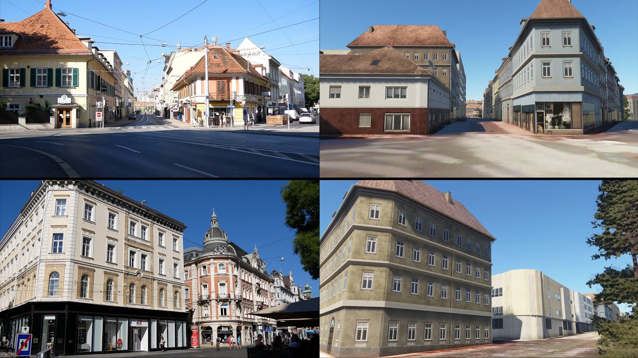 Graz vs. Flight Simulator 2020 (Vergleich)