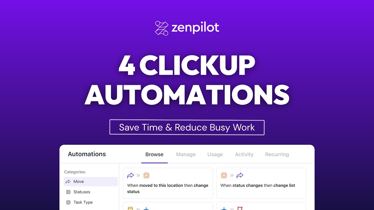 4 способа автоматизации ClickUp для оптимизации рабочего процесса вашей команды