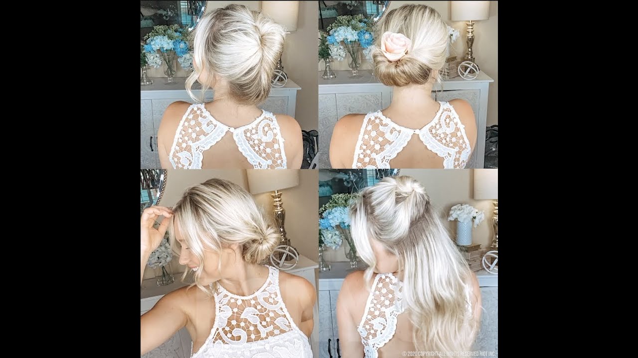 Four beautiful formal styles you can easily do with Pony-O Hair Accessories!