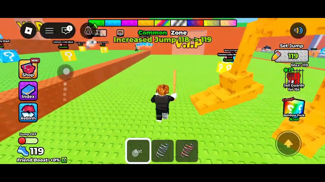 I play jump to steal the lucky block # gaming # video