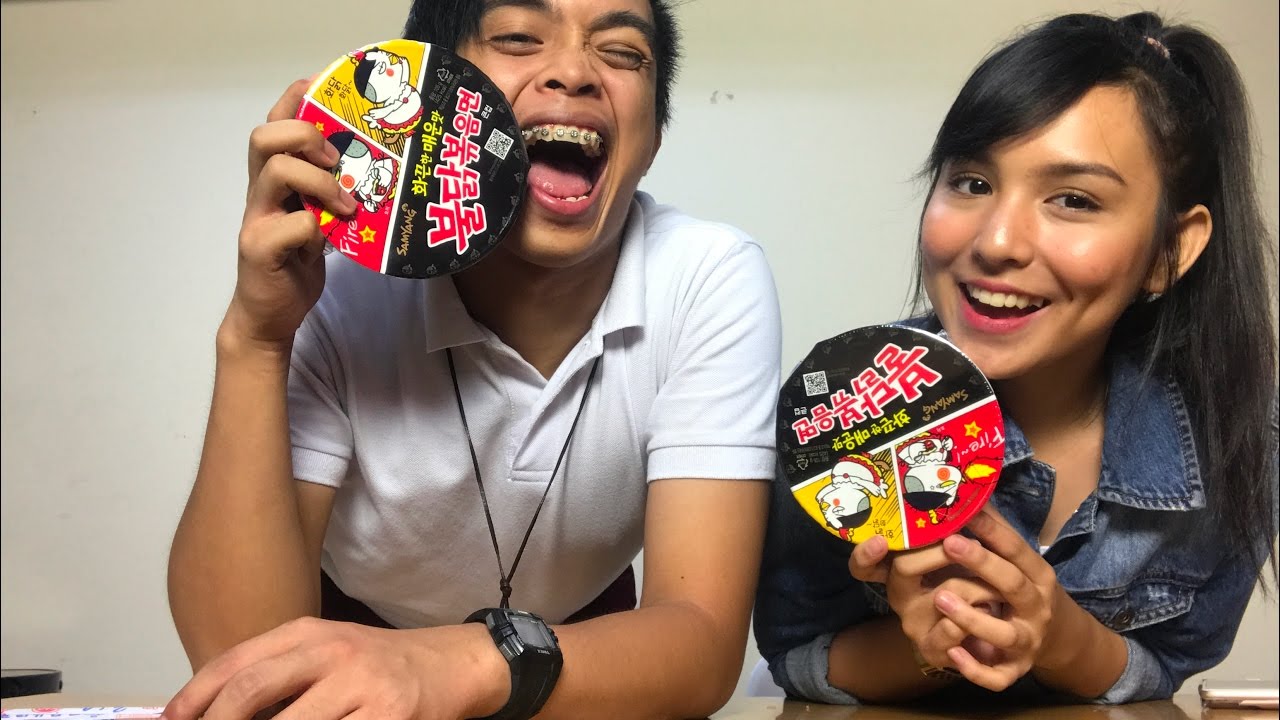 Korean Fire Noodles Challenge ft. Kyline Alcantara | Jonald Helito