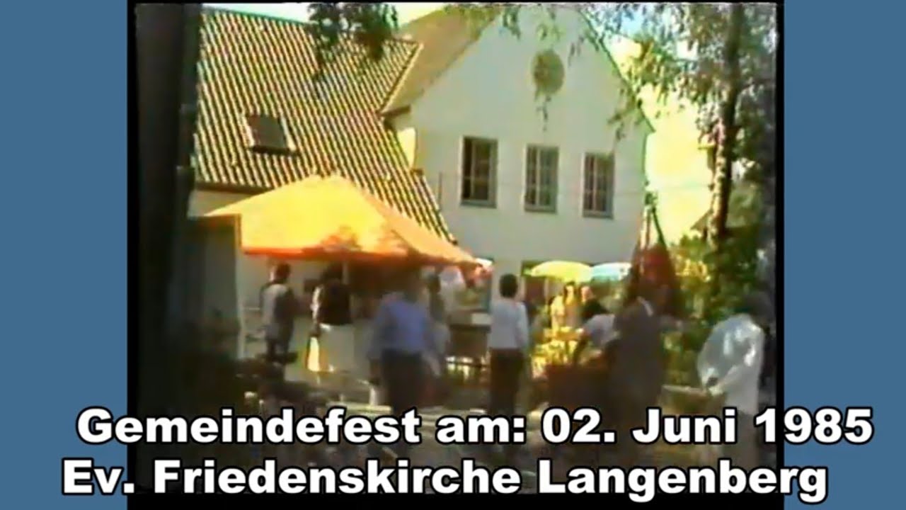 Gemeindefest an der Ev. Friedenskirche in Langenberg 1985