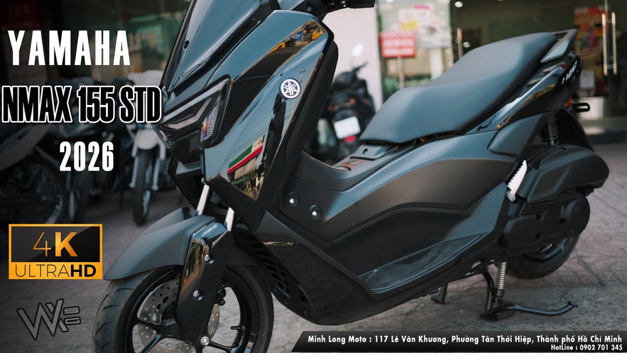 YAMAHA NMAX 155 STD 2026 - ГЛЯНЦЕВЫЙ ЧЕРНЫЙ - ОБЗОР
