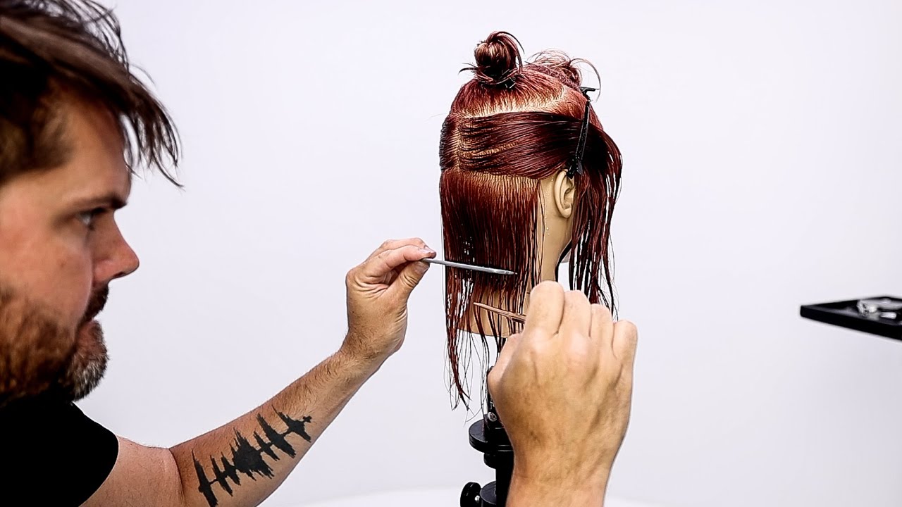 How To Cut a Textured Blunt Bob | Pro Hair Tutorial