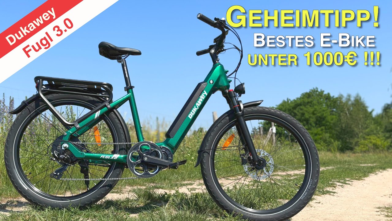 ⚡️Geheimtipp! ⚡️ Bestes E-Bike unter 1000€ ⚡️ Dukawey Fugl 3.0 ⚡️ mit Drehmomentsensor ✅