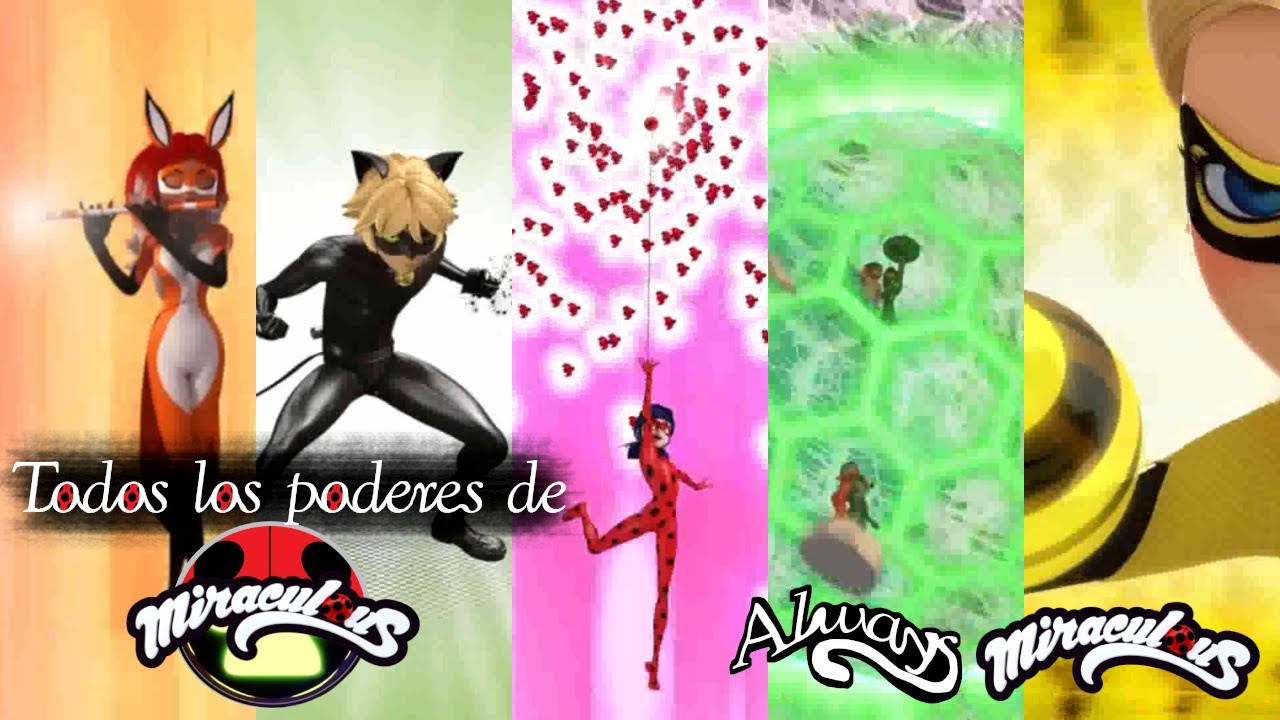 TODOS los poderes de MIRACULOUS LADYBUG | HD