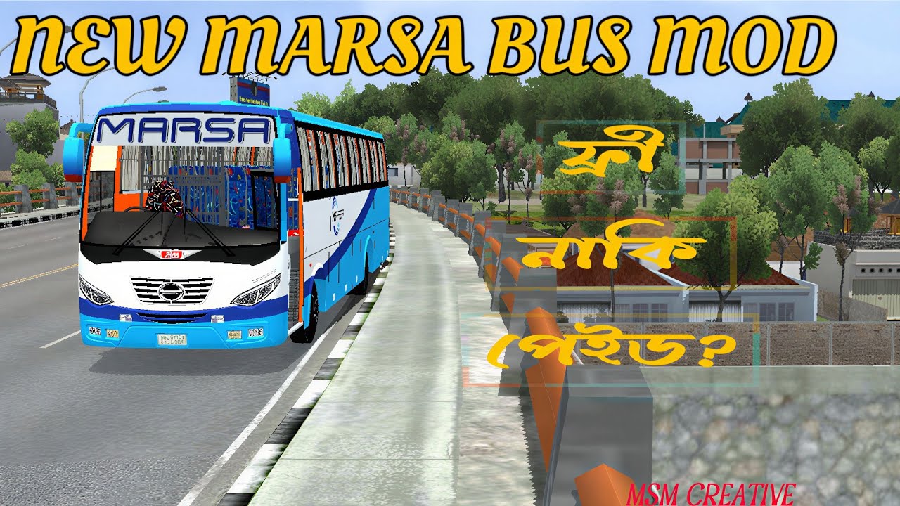 NEW MARSA BUS MOD REVIEW ( BUSSID)