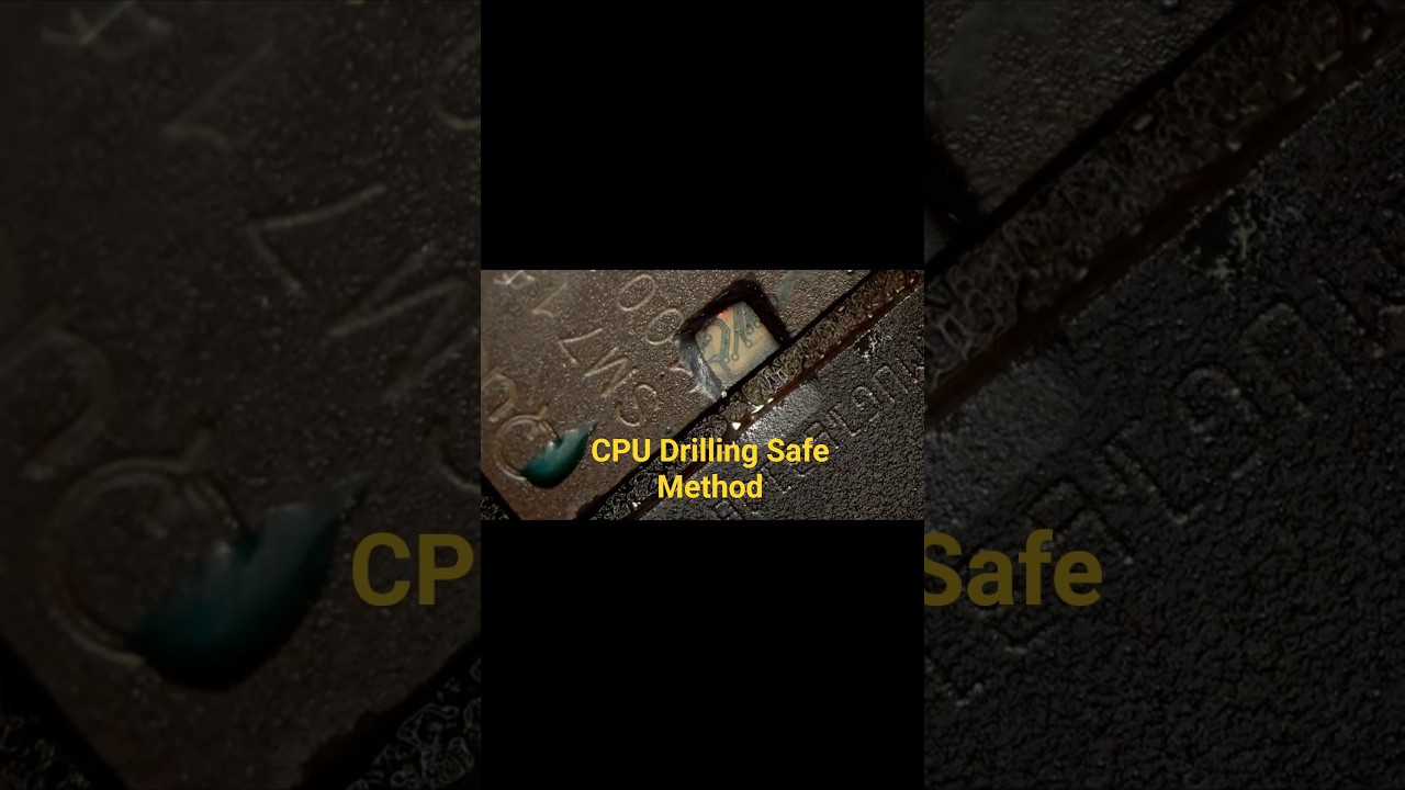 CPU Drilling Safe Method #shorts