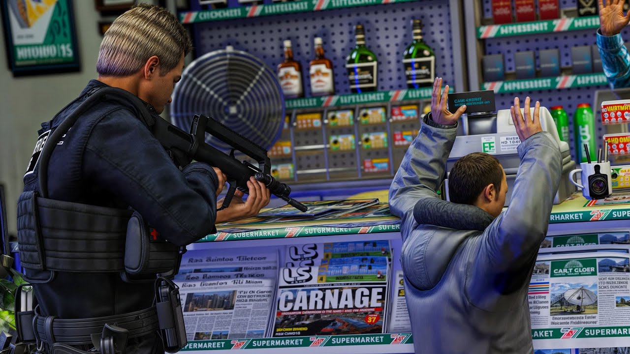[GTA 5] LE PSIG PREND UN BRAQUEUR LA MAIN DANS LE SAC🚔 | LSPDFR #1227
