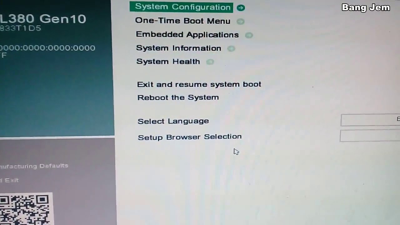 Aktifkan / Enable Storage Controller (s100i onboard) dan Buat Raid | HP Gen10