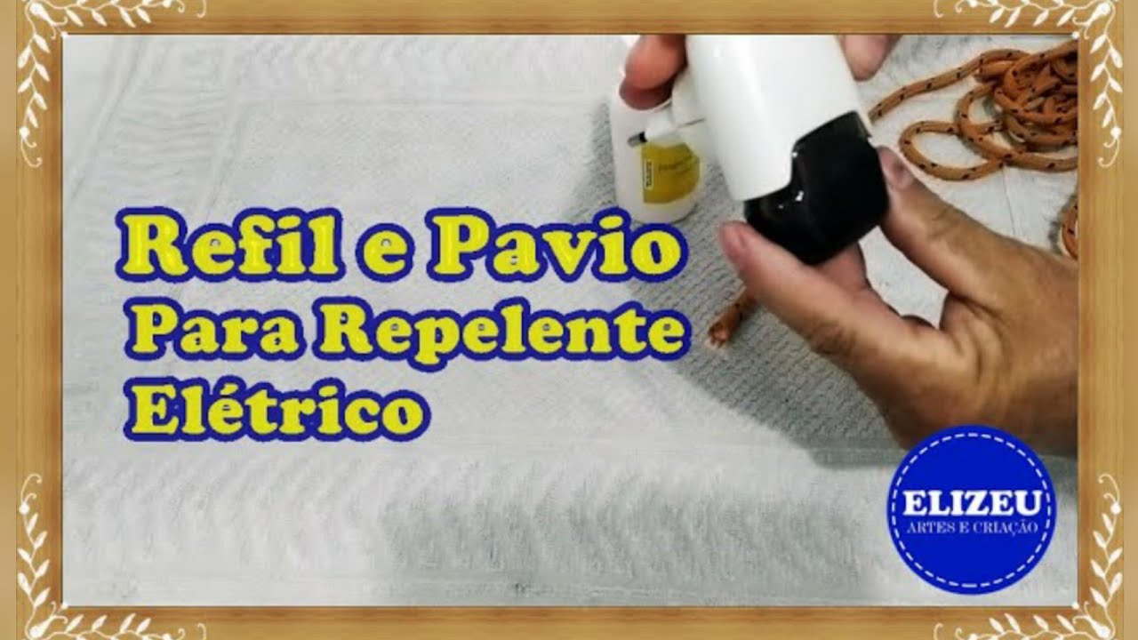 Como Fazer REFIL e PAVIO para repelente elétrico